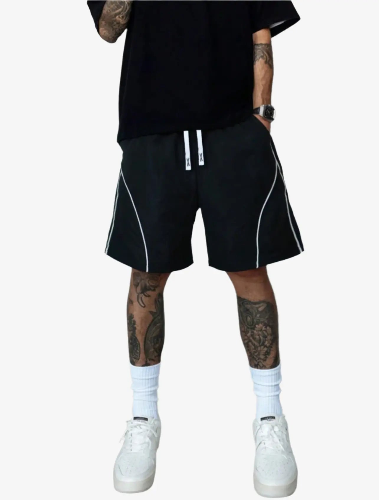 IREP Stealth Wealth Piped Panel Shorts IREPBRAND 