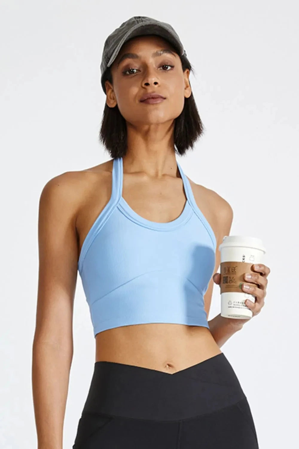 Halter Neck Active Cami Trendsi 