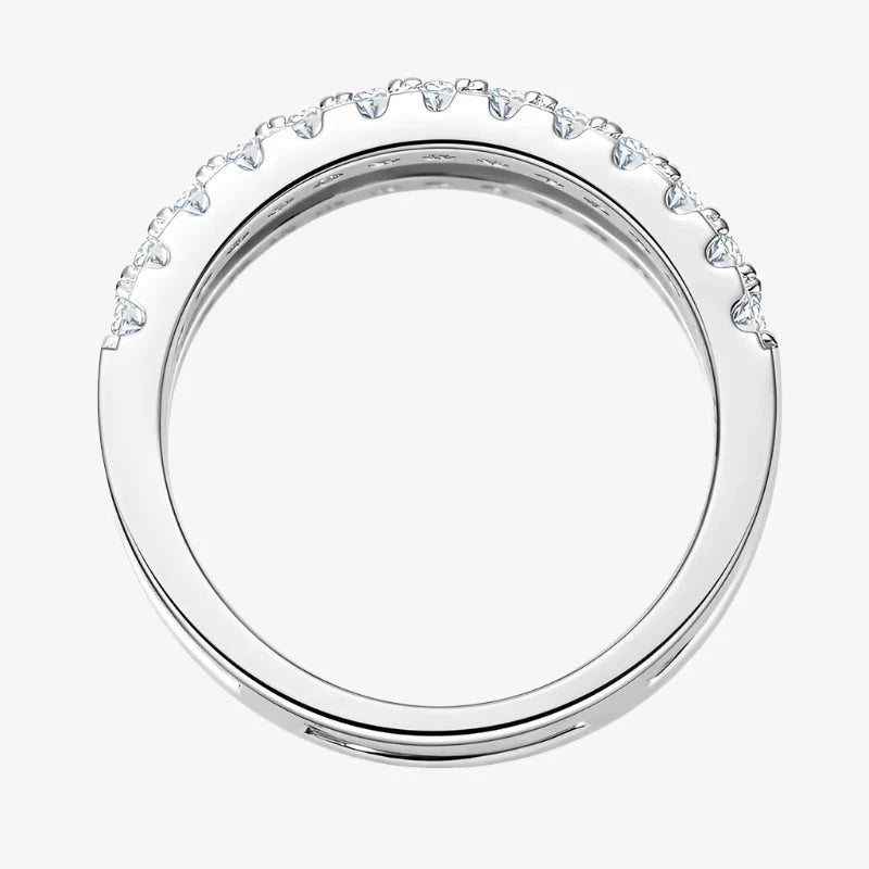 IREP Alazne Moissanite Double Layered Ring Ring iRepBrand