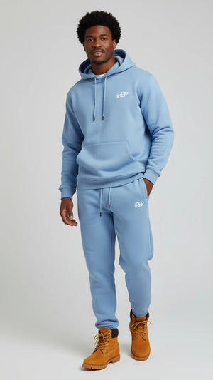 IREP Ameliorate Hoodie - Medium Blue/White  iRepBrand