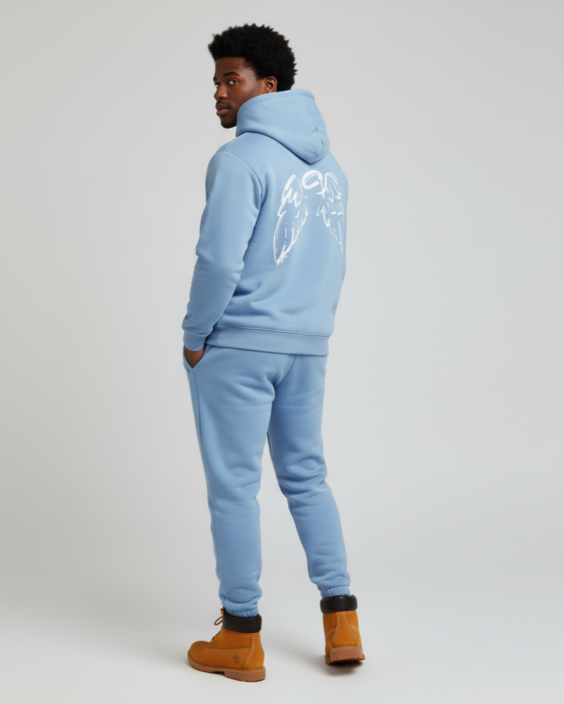 IREP Ameliorate Hoodie - Medium Blue/White  iRepBrand