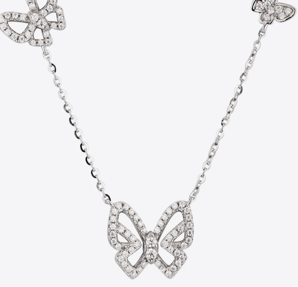IREP Butterfly Alessia Moissanite Necklace Chain iRepBrand
