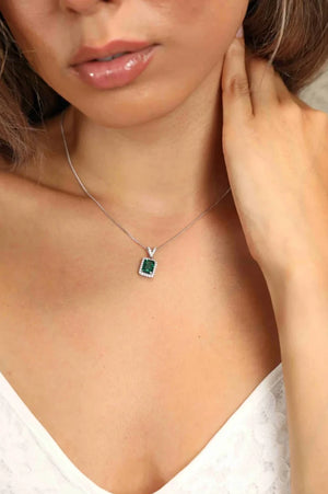 IREP Concordat 1.25 Carat Lab-Grown Emerald Pendant Necklace Chain iRepBrand