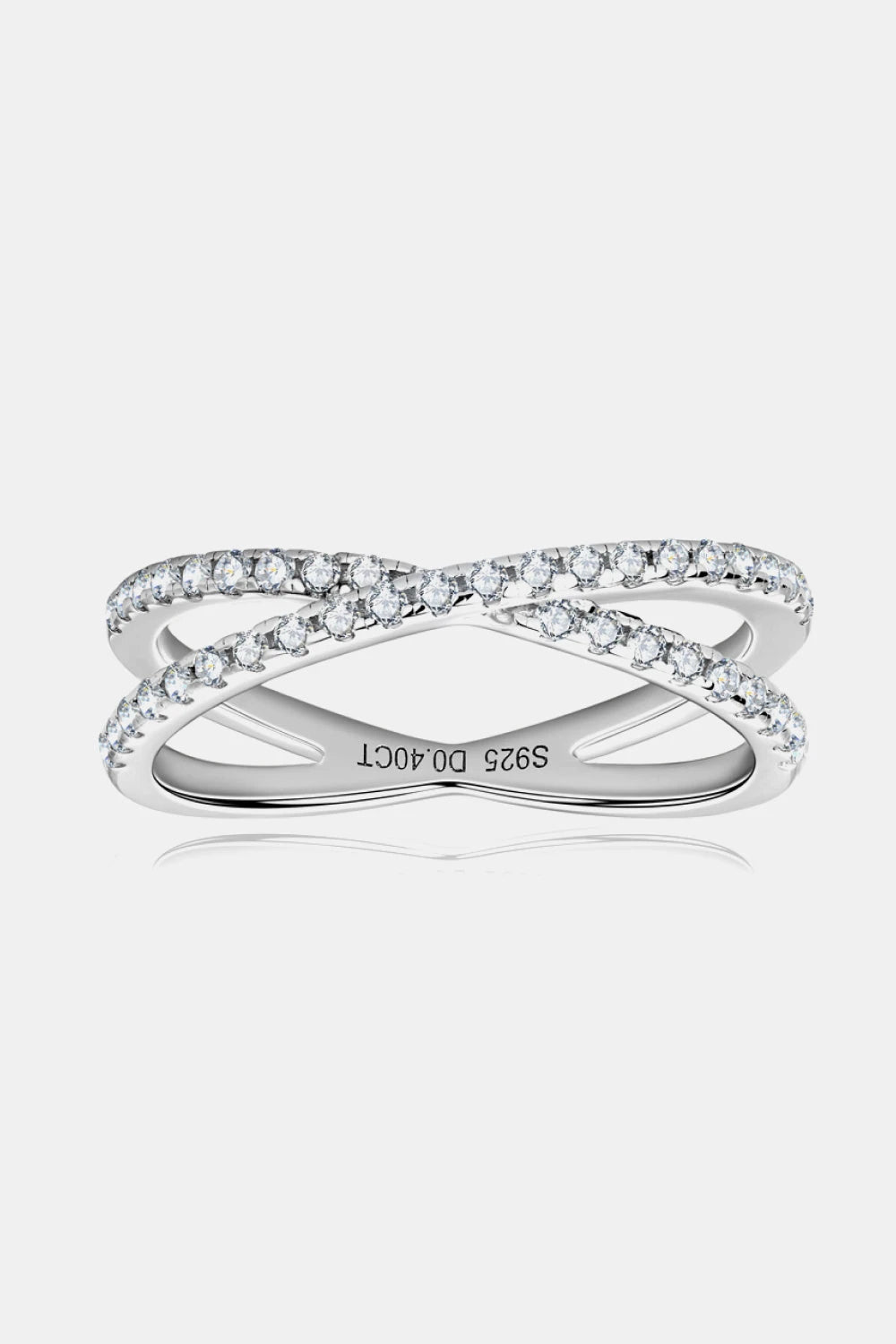 IREP Daisey Moissanite Crisscross Ring Ring iRepBrand