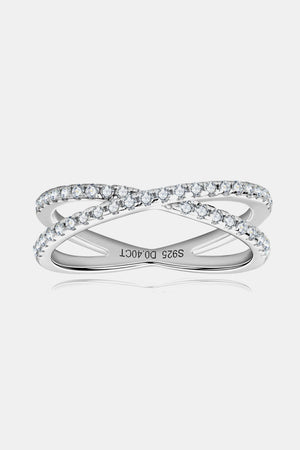 IREP Daisey Moissanite Crisscross Ring Ring iRepBrand