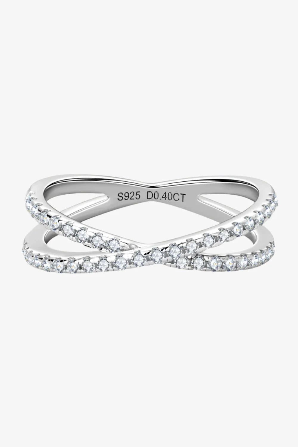 IREP Daisey Moissanite Crisscross Ring Ring iRepBrand