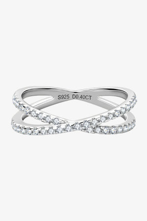 IREP Daisey Moissanite Crisscross Ring Ring iRepBrand