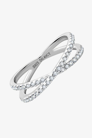 IREP Daisey Moissanite Crisscross Ring Ring iRepBrand