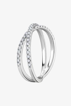 IREP Daisey Moissanite Crisscross Ring Ring iRepBrand