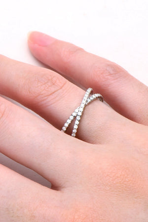 IREP Daisey Moissanite Crisscross Ring Ring iRepBrand
