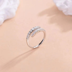 IREP Eudora Moissanite Bypass Ring Ring iRepBrand