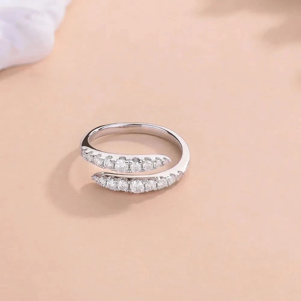IREP Eudora Moissanite Bypass Ring Ring iRepBrand