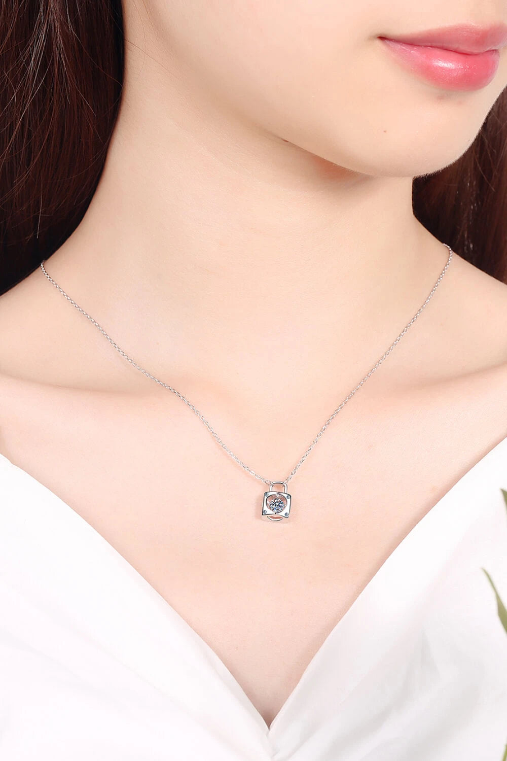 IREP Jena Pendant Lock Moissanite Necklace Chain iRepBrand