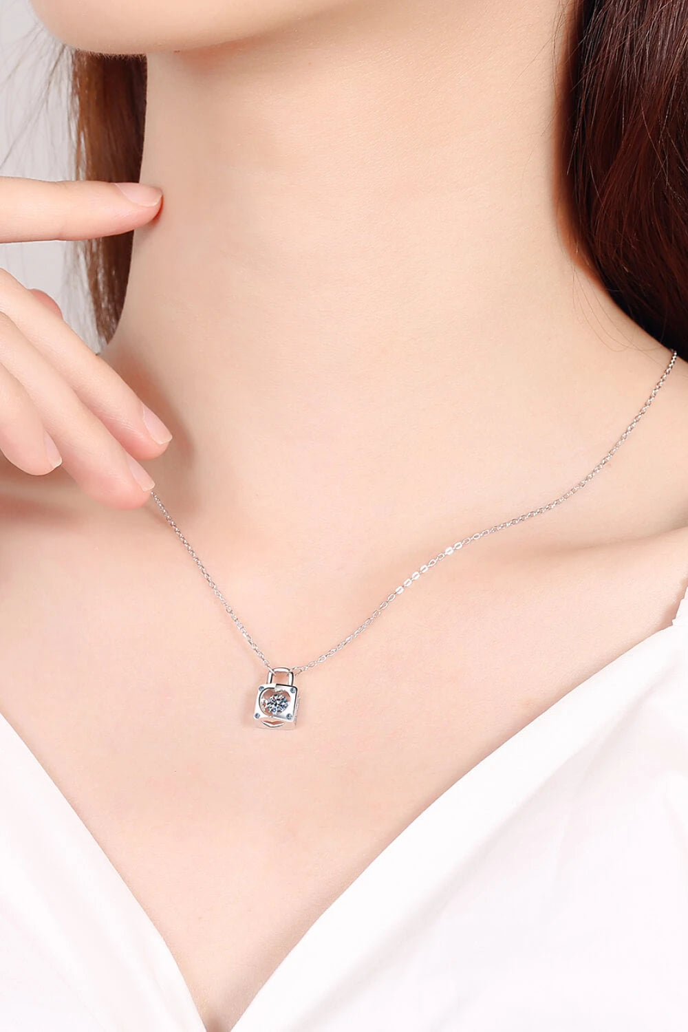 IREP Jena Pendant Lock Moissanite Necklace Chain iRepBrand