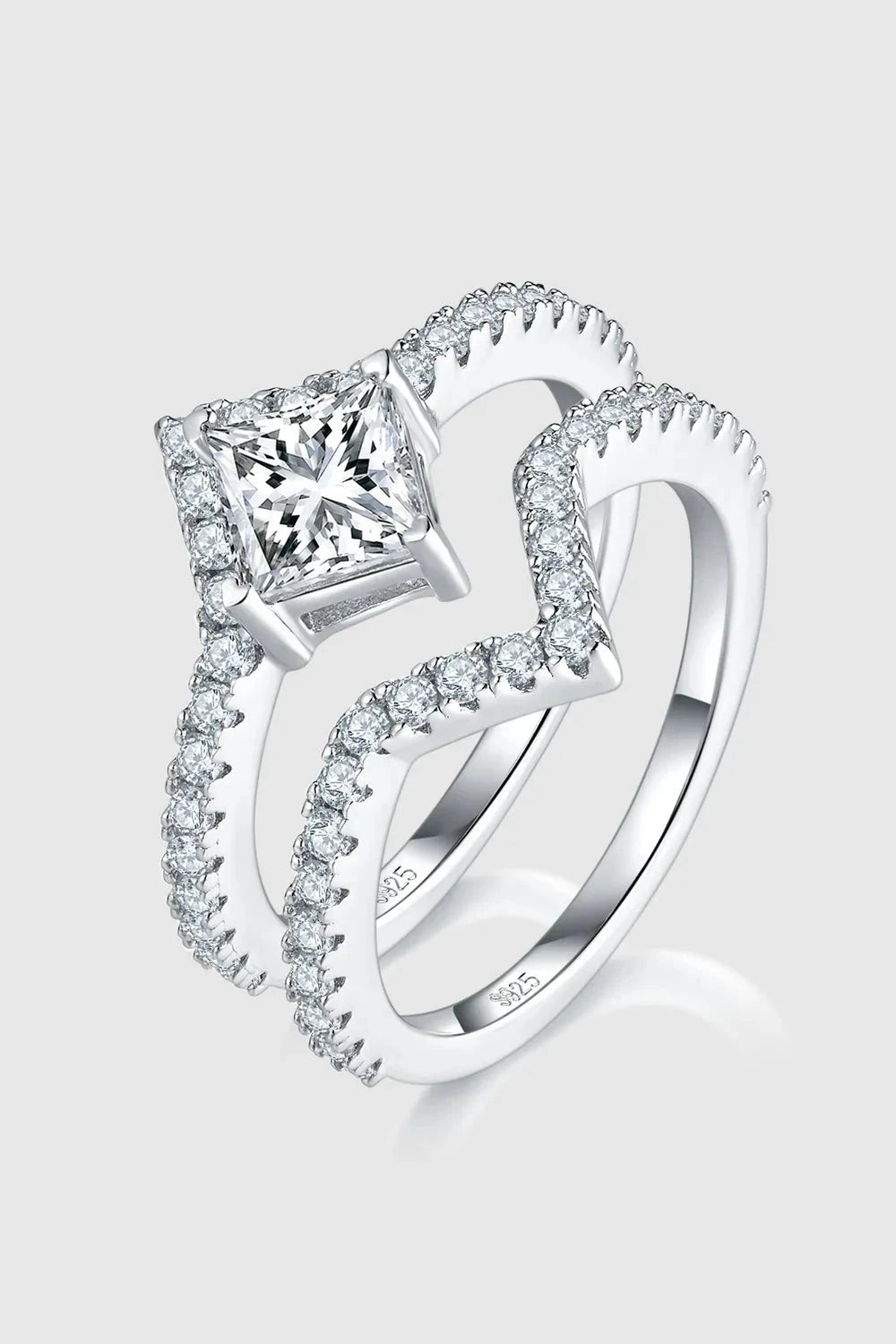 IREP Lennox Moissanite Double Layered Ring Ring iRepBrand