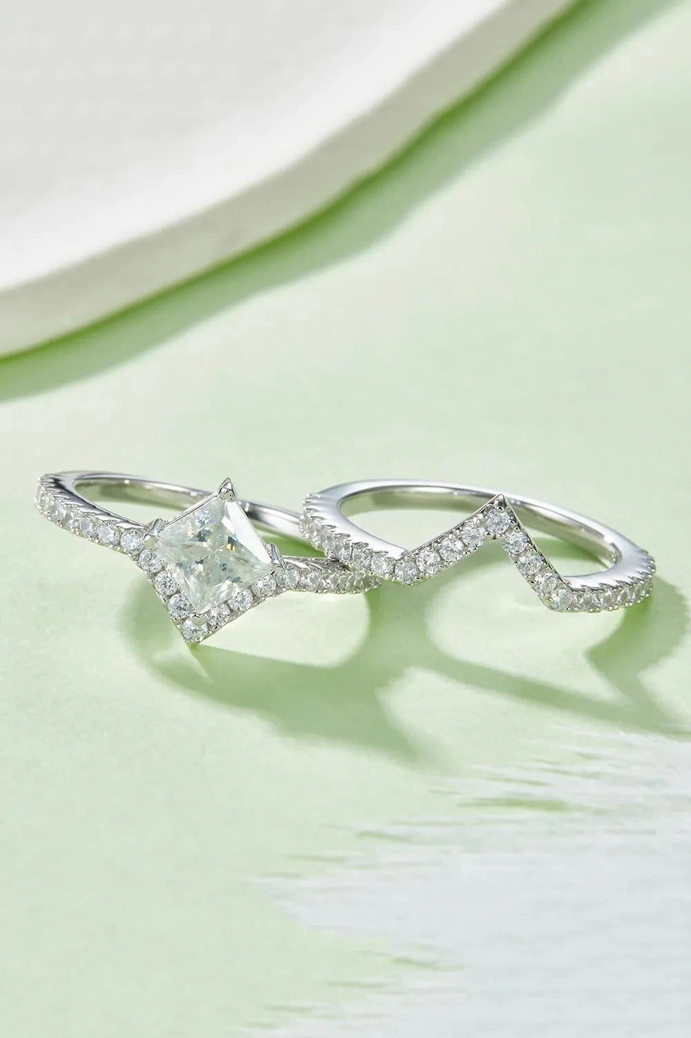 IREP Lennox Moissanite Double Layered Ring Ring iRepBrand
