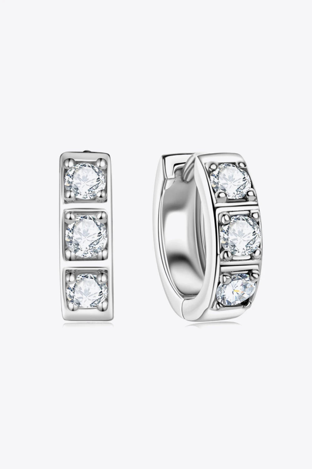 IREP Nudara Moissanite Huggie Earrings Earrings iRepBrand