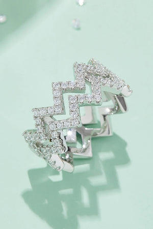 IREP Oriana Moissanite Stacking Zigzag Ring Ring iRepBrand