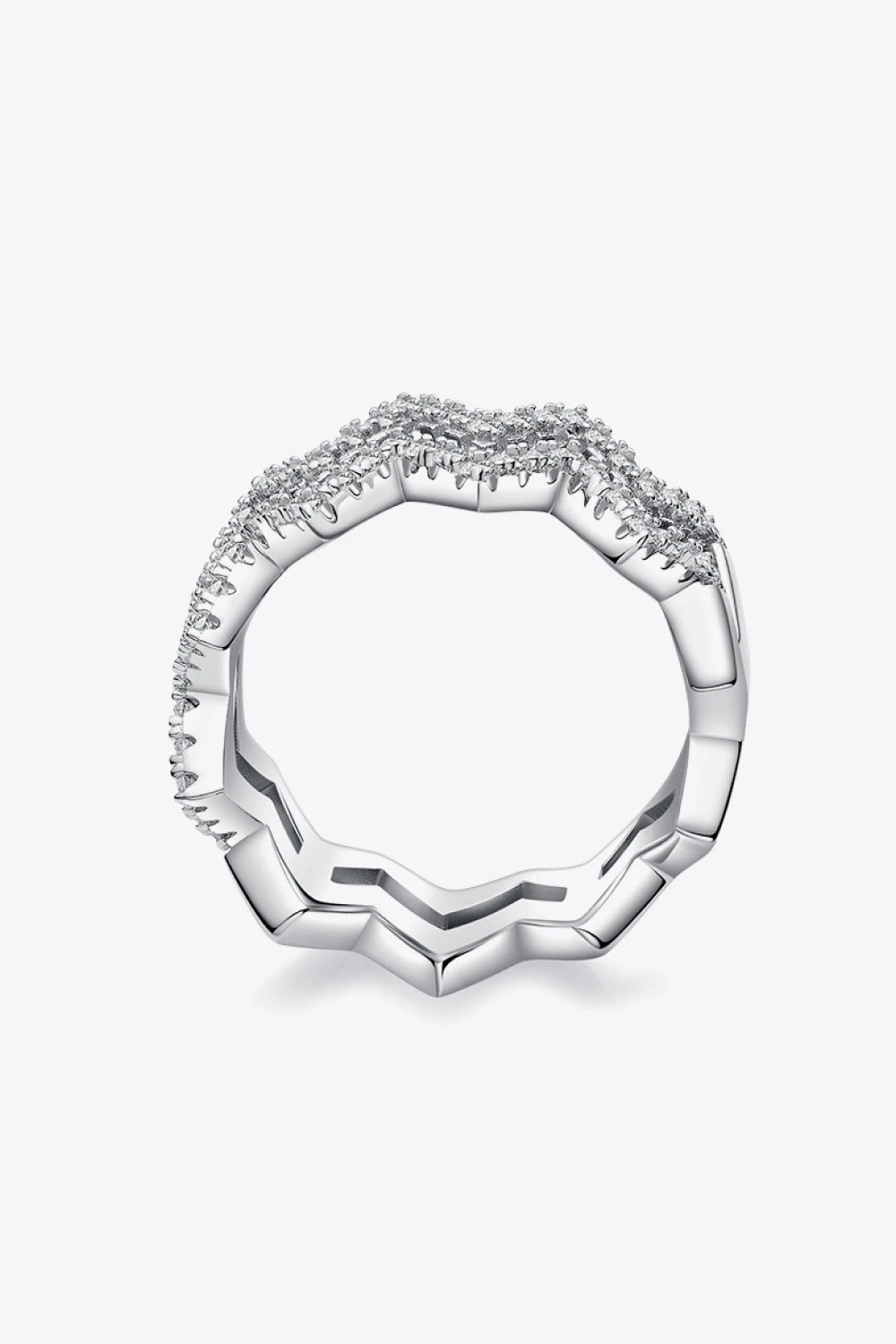 IREP Oriana Moissanite Stacking Zigzag Ring Ring iRepBrand