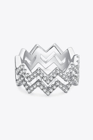 IREP Oriana Moissanite Stacking Zigzag Ring Ring iRepBrand