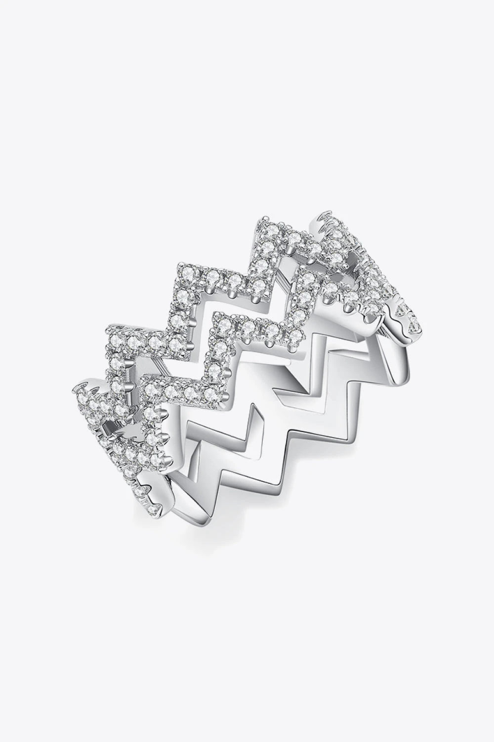IREP Oriana Moissanite Stacking Zigzag Ring Ring iRepBrand