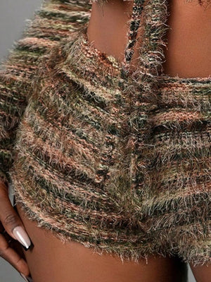 IREP Raquel Crop Top and Shorts Sweater Set Top iRepBrand