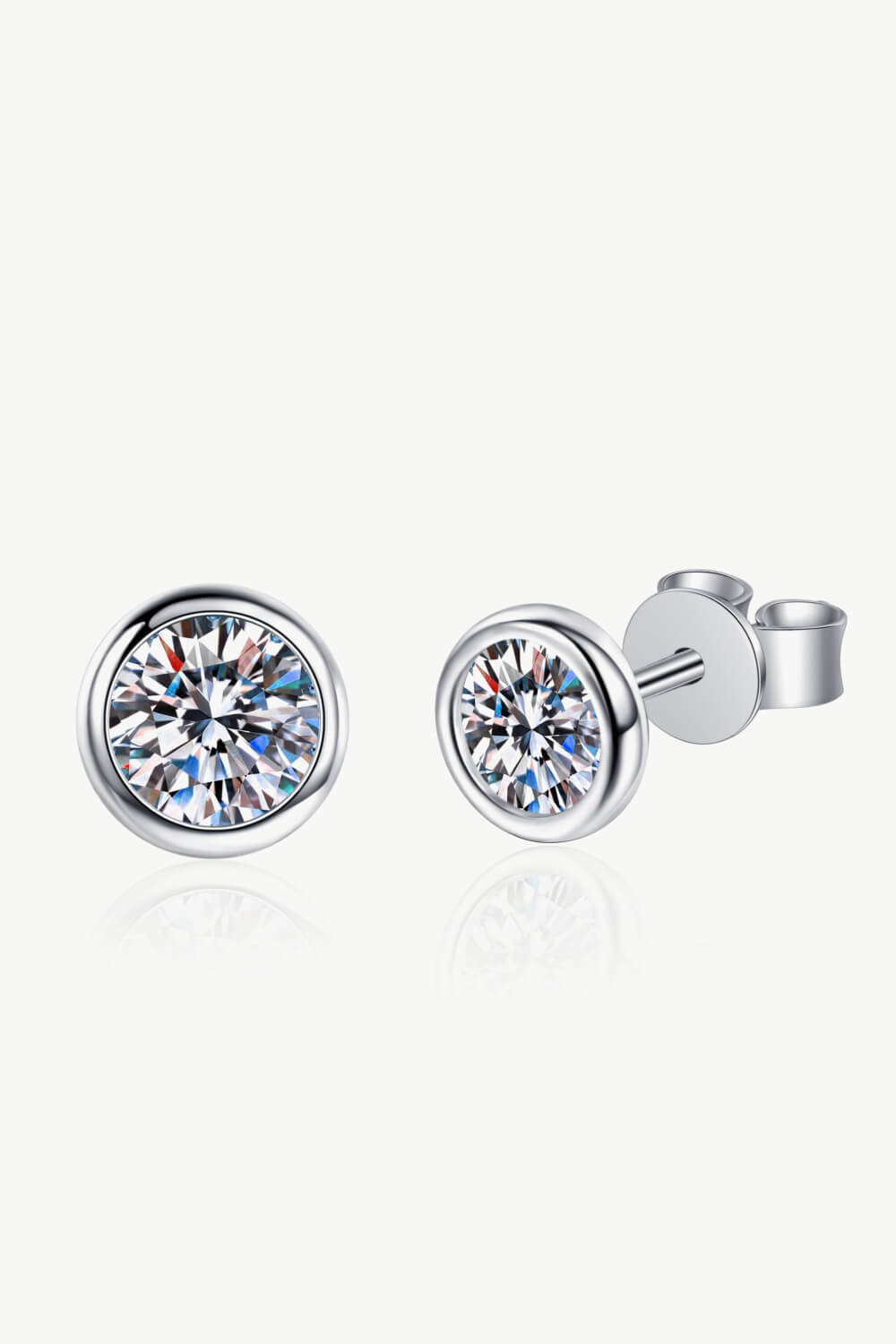 IREP Rayne Moissanite Round Earrings Earrings iRepBrand