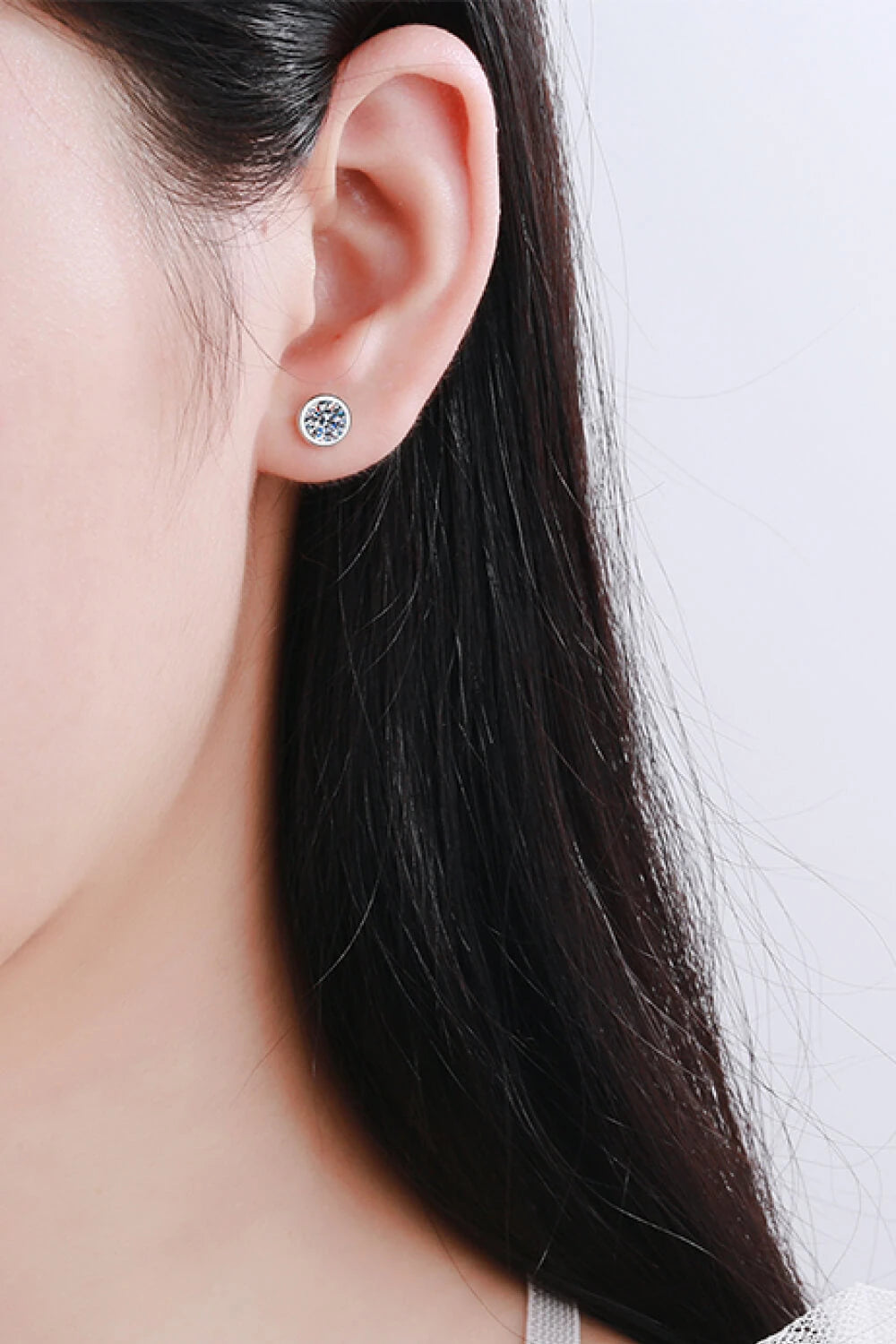 IREP Rayne Moissanite Round Earrings Earrings iRepBrand
