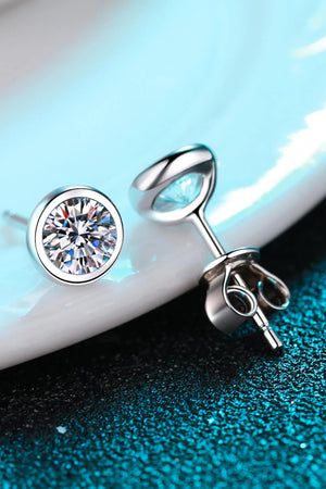 IREP Rayne Moissanite Round Earrings Earrings iRepBrand