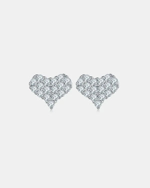 IREP Reins Moissanite Heart Stud Earrings Earrings iRepBrand