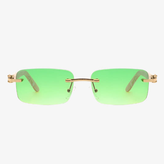 IREP Rimless Rectangle Retro Tinted Fashion Sunglasses iRepBrand