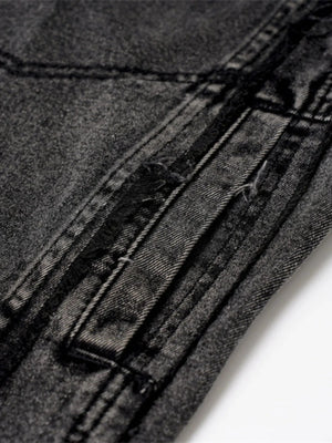 IREP Stealth Wealth Arjun Raw Hem Button Up Sleeveless Denim Jacket Jacket iRepBrand