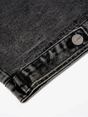 IREP Stealth Wealth Arjun Raw Hem Button Up Sleeveless Denim Jacket Jacket iRepBrand