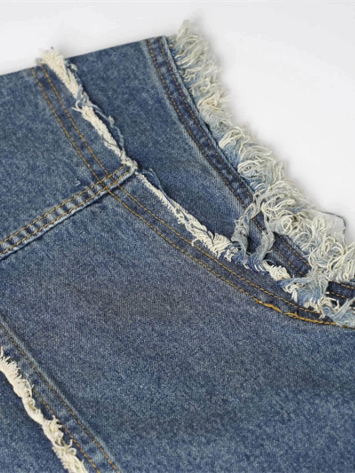 IREP Stealth Wealth Arjun Raw Hem Button Up Sleeveless Denim Jacket Jacket iRepBrand