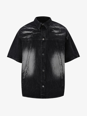 IREP Stealth Wealth Ayumu Button Up Short Sleeve Denim Shirt T-Shirt iRepBrand