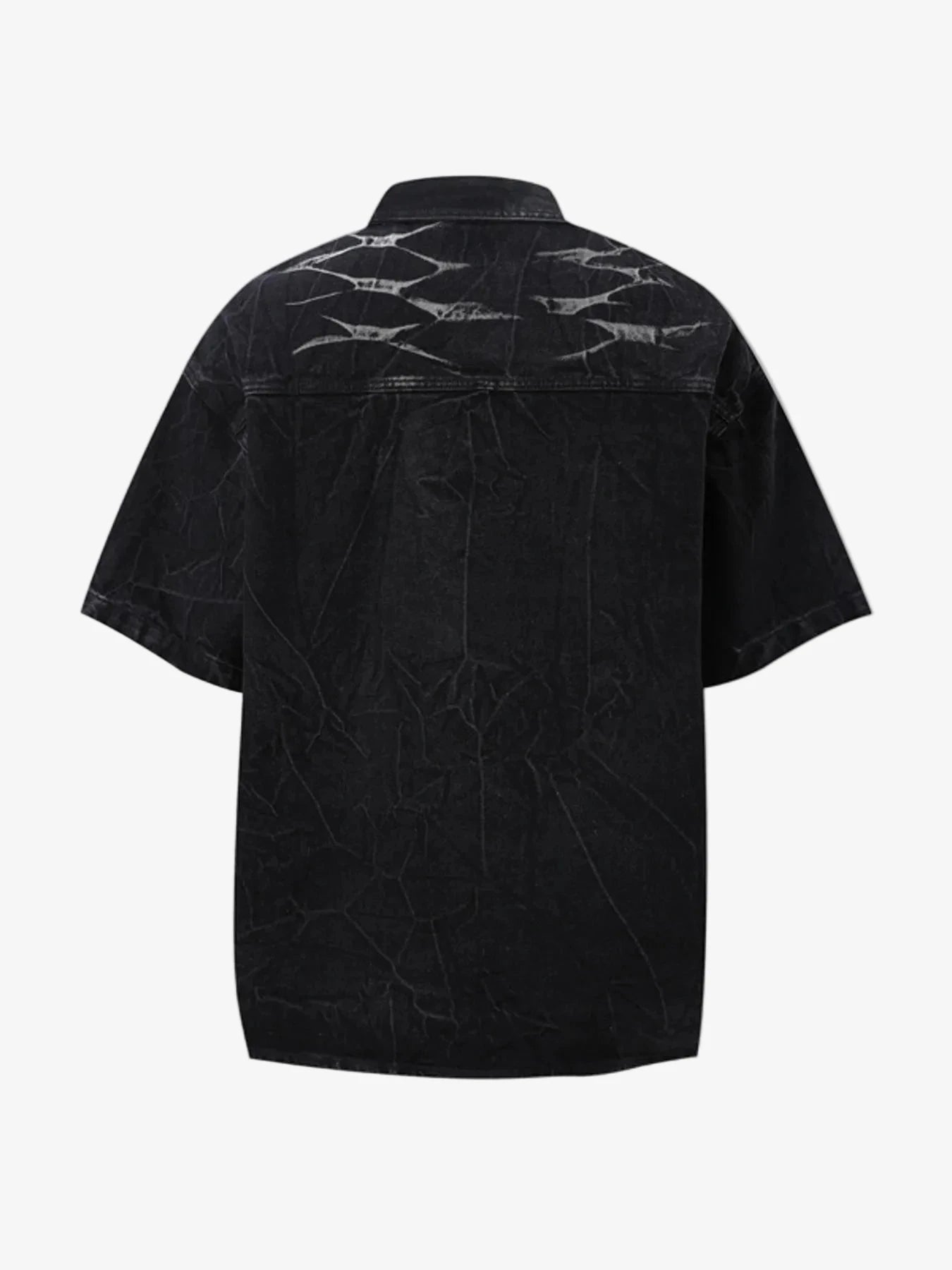 IREP Stealth Wealth Ayumu Button Up Short Sleeve Denim Shirt T-Shirt iRepBrand
