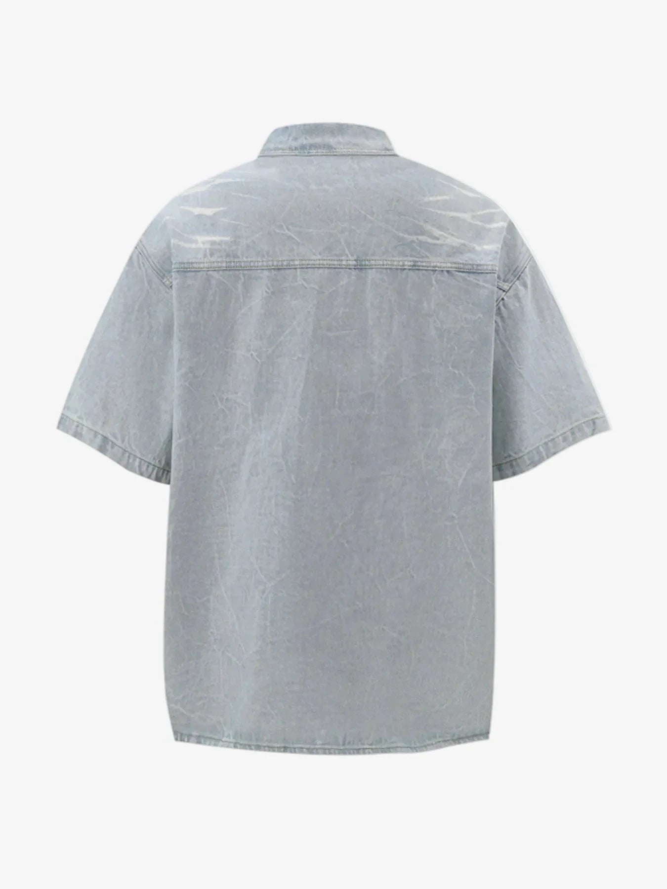IREP Stealth Wealth Ayumu Button Up Short Sleeve Denim Shirt T-Shirt iRepBrand