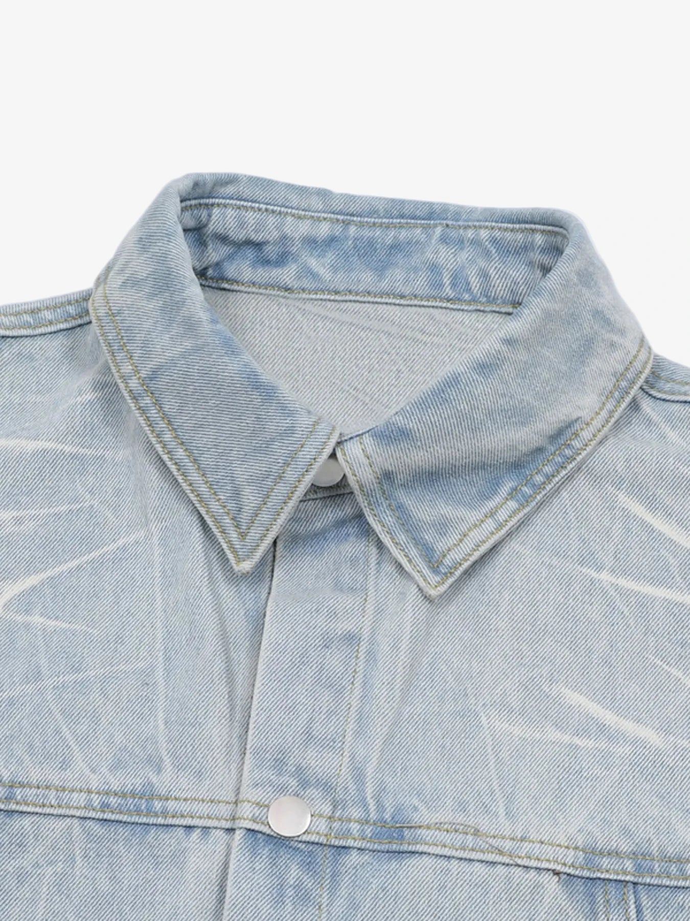 IREP Stealth Wealth Ayumu Button Up Short Sleeve Denim Shirt T-Shirt iRepBrand