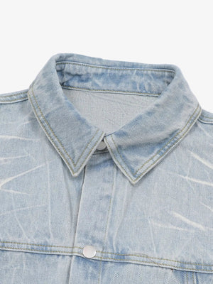 IREP Stealth Wealth Ayumu Button Up Short Sleeve Denim Shirt T-Shirt iRepBrand