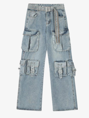 IREP Stealth Wealth Bacchus Wide Leg Cargo Jeans Jeans iRepBrand