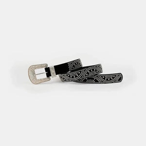 IREP Stealth Wealth Beastly Studded Rhinestone Leather Belt Belt iRepBrand