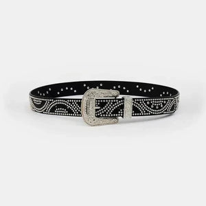 IREP Stealth Wealth Beastly Studded Rhinestone Leather Belt Belt iRepBrand