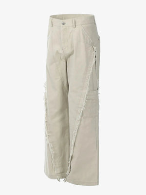 IREP Stealth Wealth Calogero Wide Leg Frayed Edge Pants Jeans iRepBrand