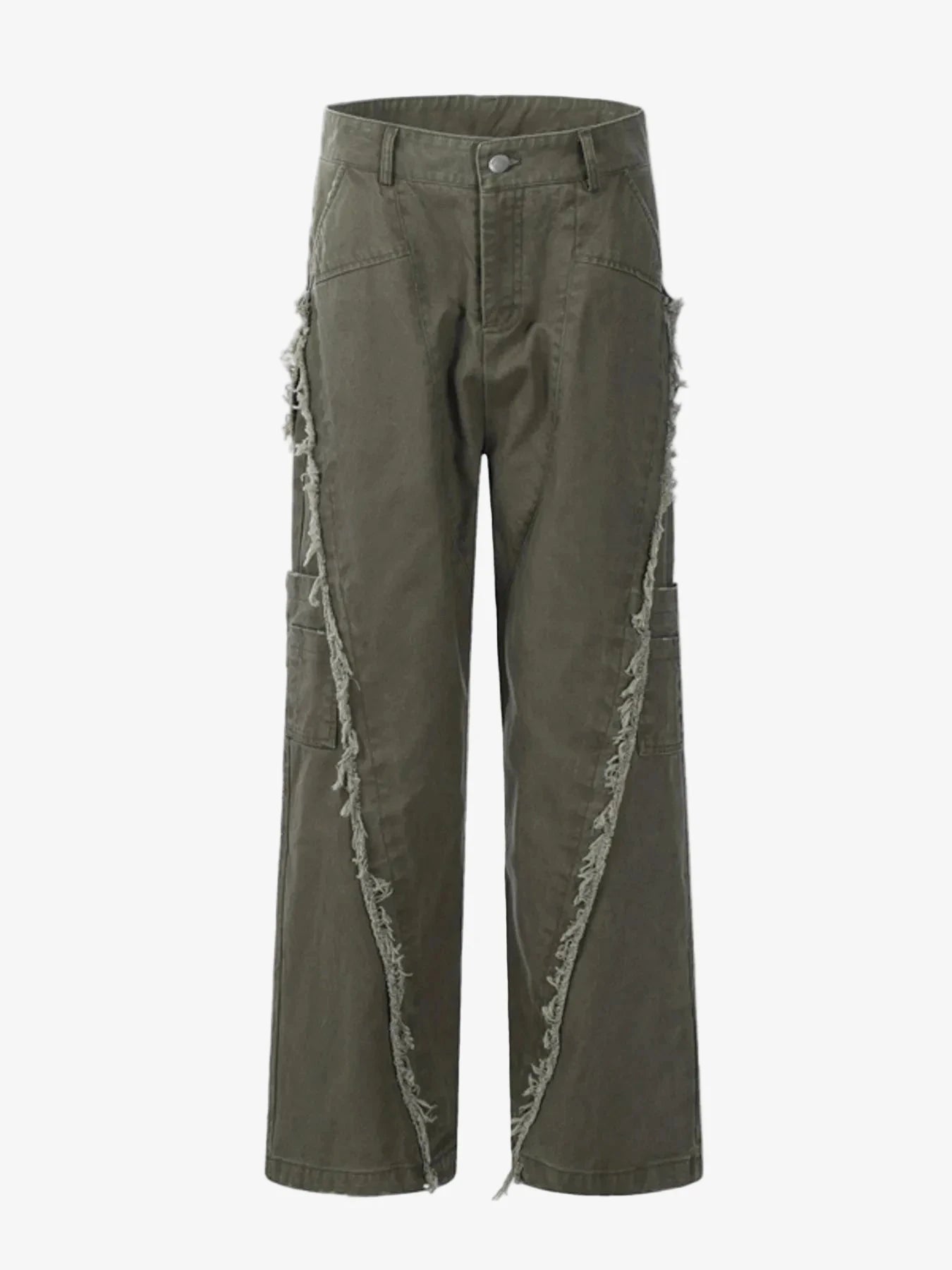 IREP Stealth Wealth Calogero Wide Leg Frayed Edge Pants Jeans iRepBrand