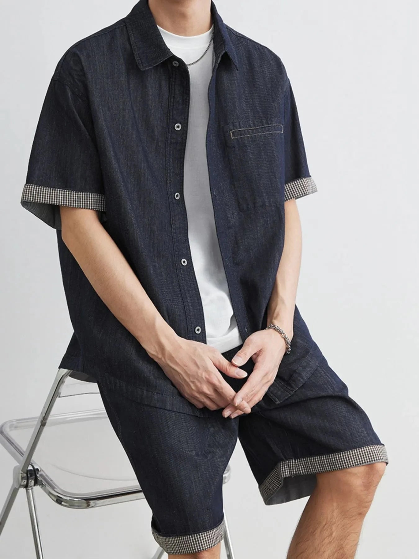 IREP Stealth Wealth Carlito Top and Shorts Denim Set T-Shirt iRepBrand