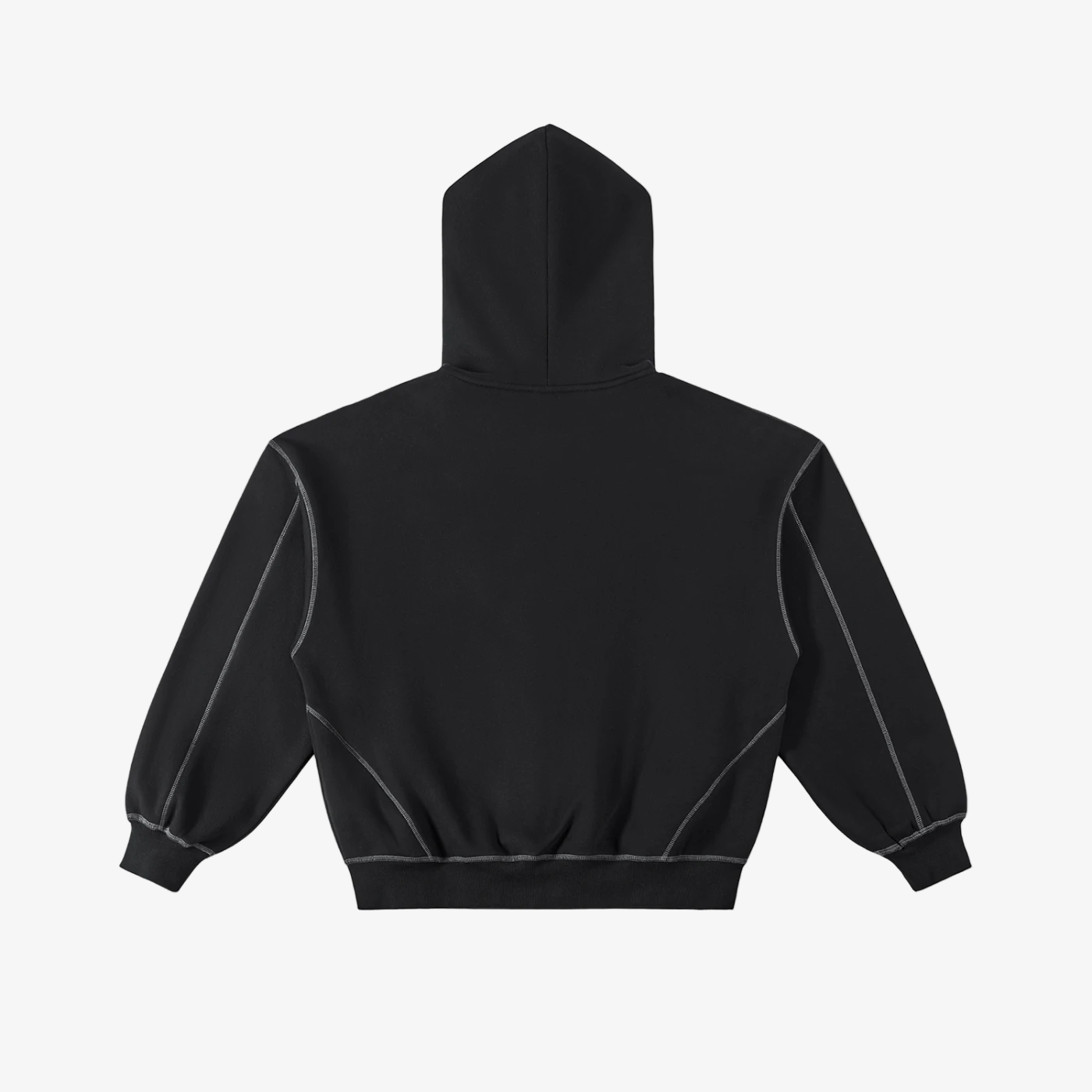 IREP Stealth Wealth Caspian Contrast-Stitched Boxy Fleece Hoodie  iRepBrand
