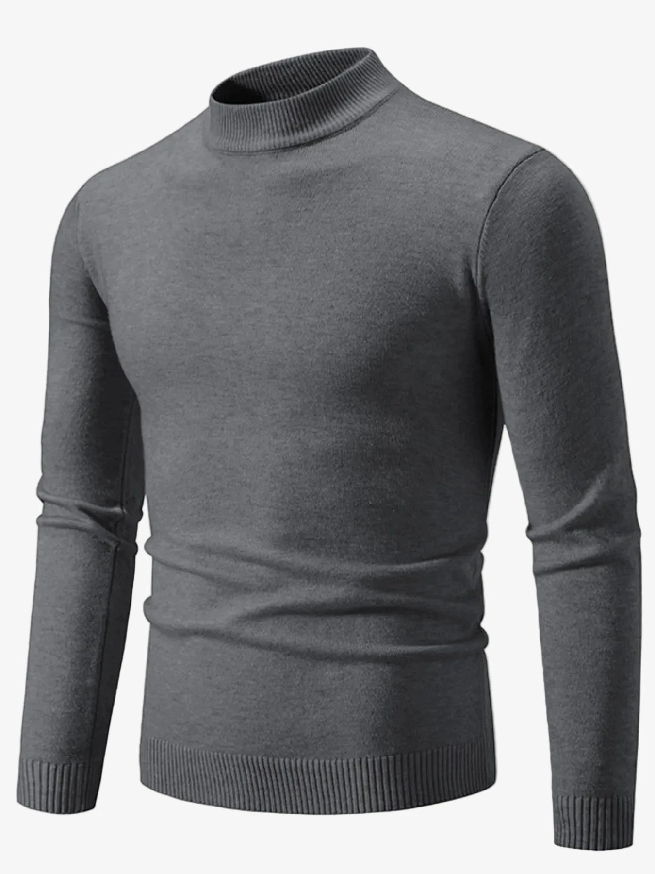 IREP Stealth Wealth Chad Ribbed Hem Mock Neck Long Sleeve Sweater Sweater iRepBrand