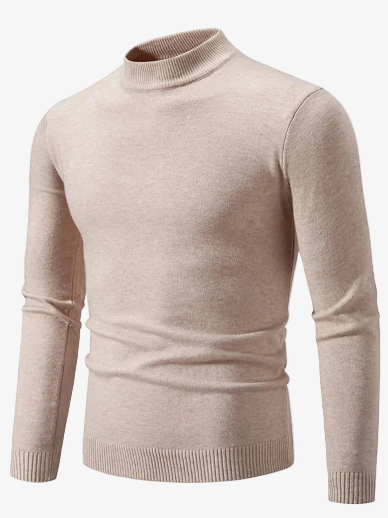 IREP Stealth Wealth Chad Ribbed Hem Mock Neck Long Sleeve Sweater Sweater iRepBrand