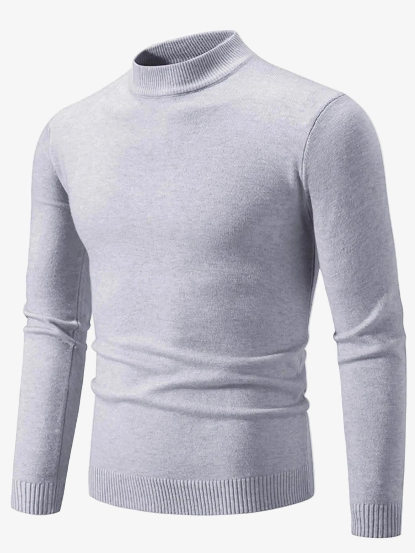 IREP Stealth Wealth Chad Ribbed Hem Mock Neck Long Sleeve Sweater Sweater iRepBrand