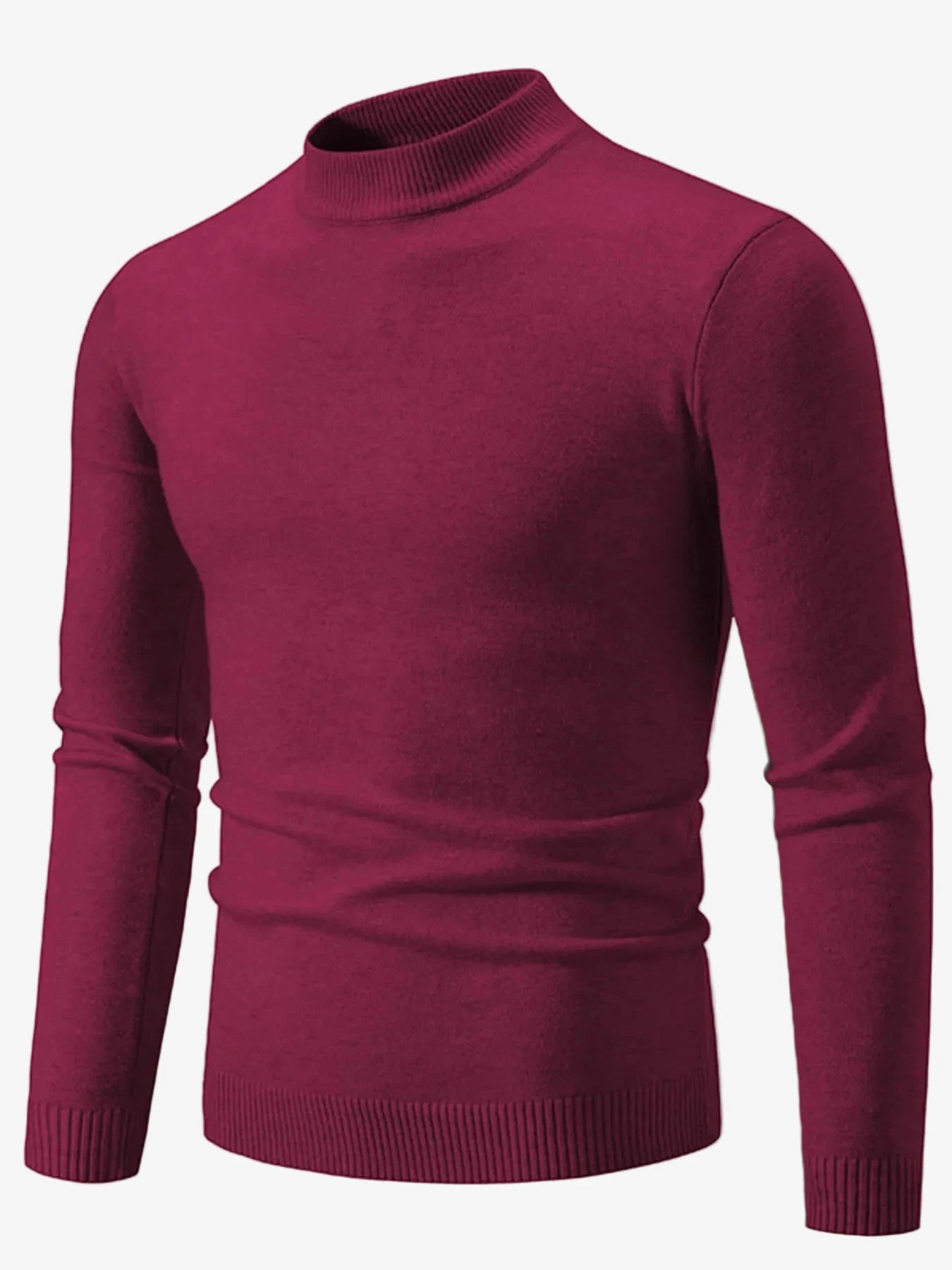IREP Stealth Wealth Chad Ribbed Hem Mock Neck Long Sleeve Sweater Sweater iRepBrand